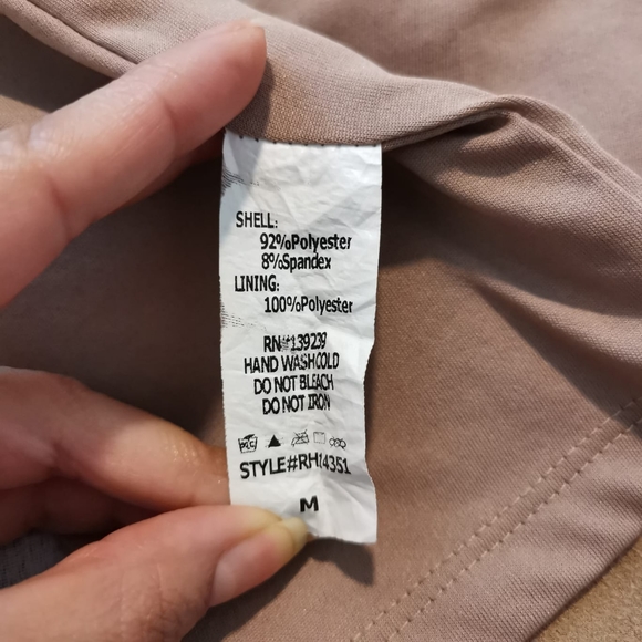 DO+BE Suede bell sleeve top, Tan Color Sz M - Picture 5 of 10